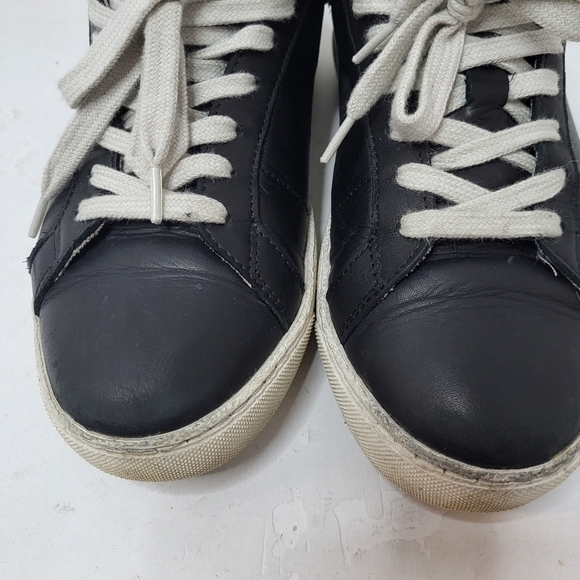 All Saints Sheer Leather Low Top Trainers Size 8 - Picture 9 of 11